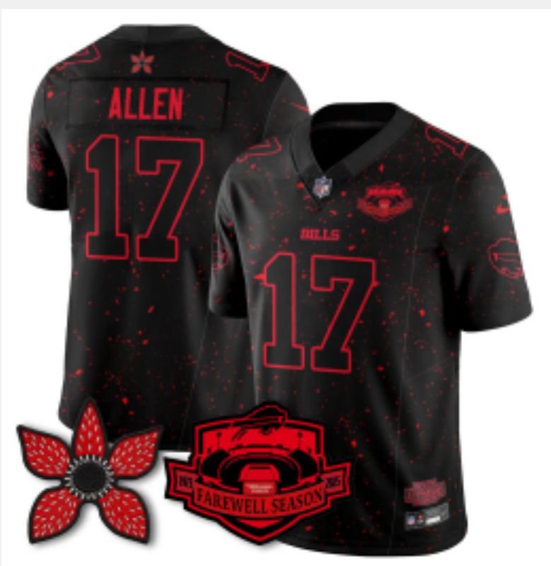 Men 2026 Buffalo Bills #17 Allen Black 4th generations Nike Limited NFL Jersey 05->buffalo bills->NFL Jersey